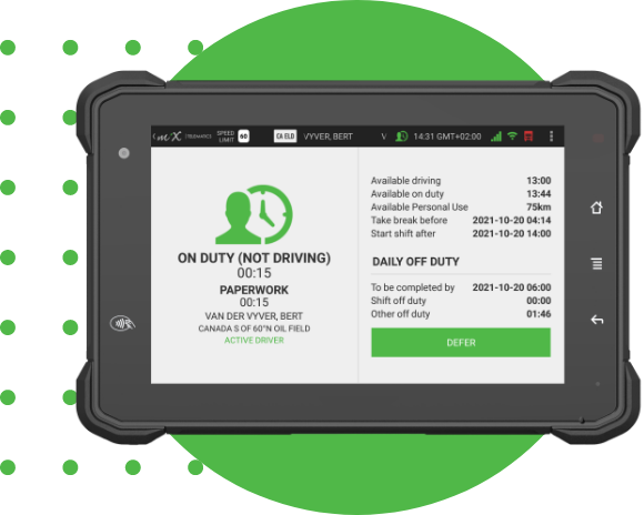 ELECTRONIC LOGGING DEVICE (ELD)