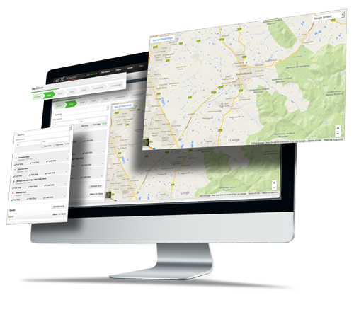 Image showing MiX by Powerfleet' fleet tracking portal interface.